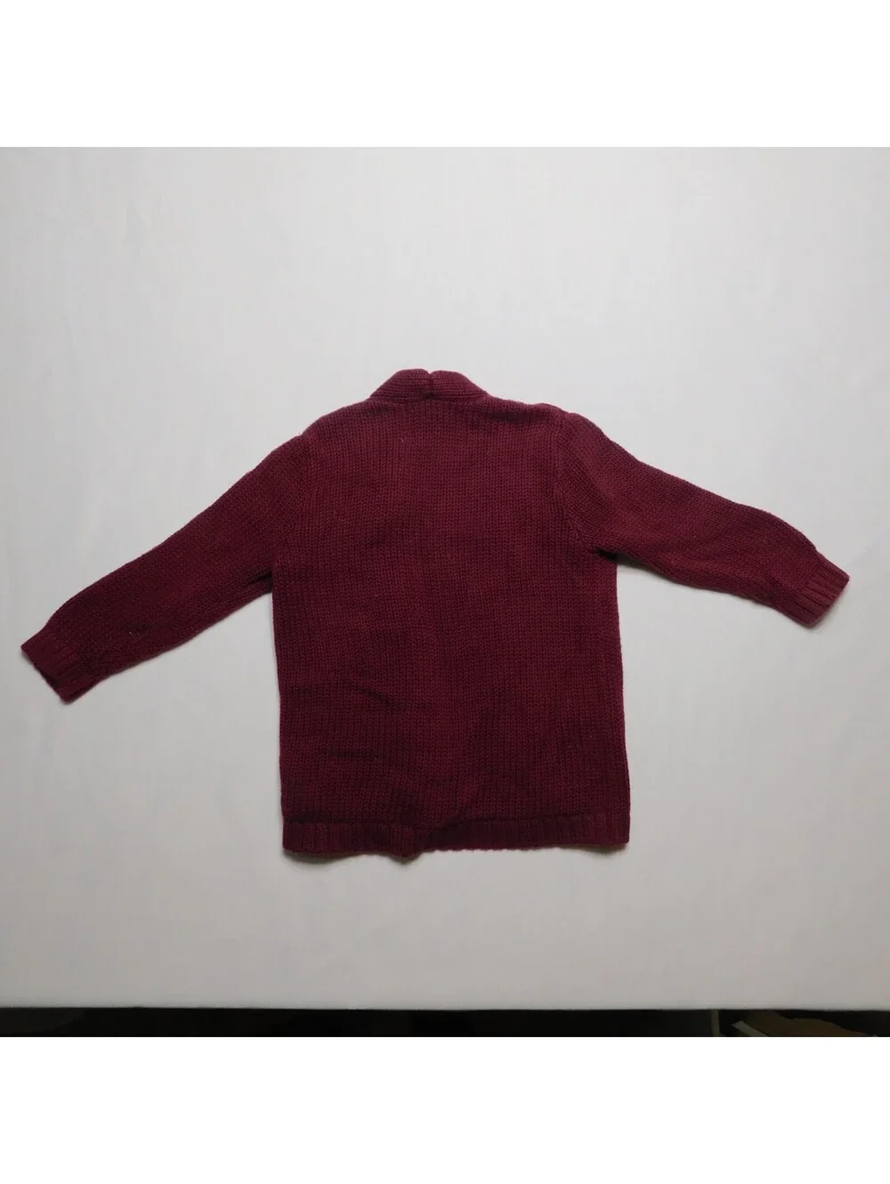 Old Navy Baby Toddler Knit Cardigan Sweater 18-24M Burgundy Maroon Open Front